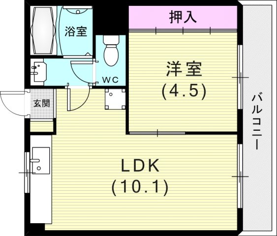 2階の間取り図
