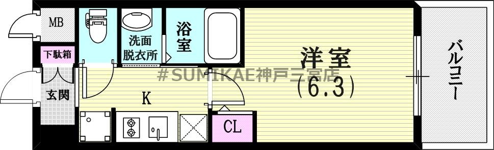 6階の間取り図