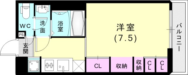 1階の間取り図