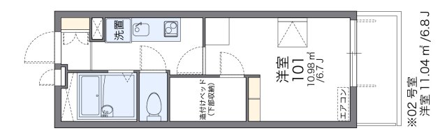 4階の間取り図