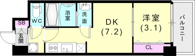 8階の間取り図