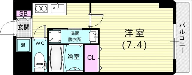 8階の間取り図