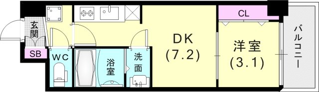 2階の間取り図