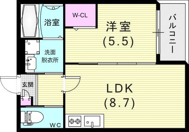 1階の間取り図
