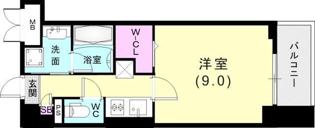 2階の間取り図