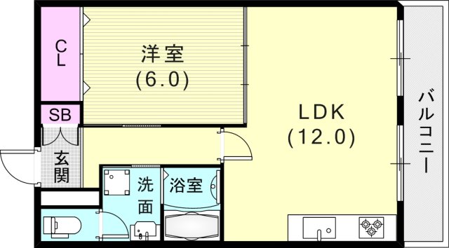 1階の間取り図