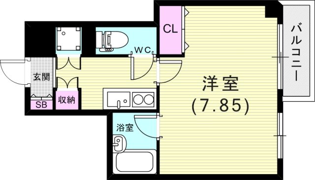 4階の間取り図