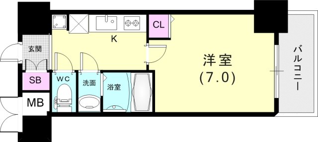 2階の間取り図
