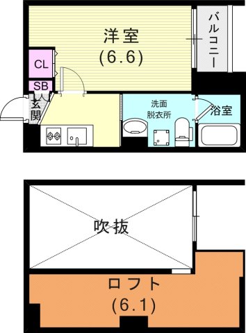 2階の間取り図