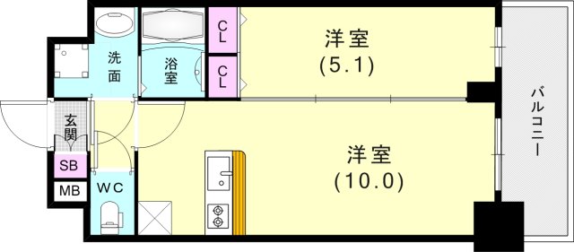 5階の間取り図