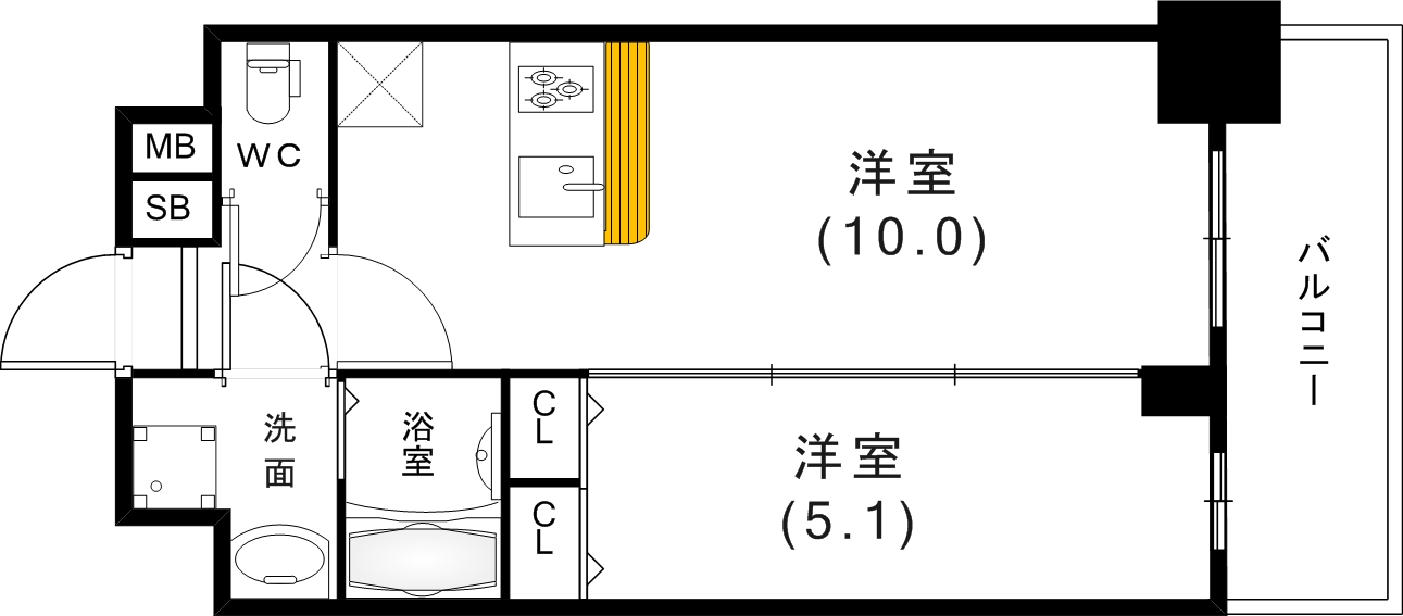 5階の間取り図