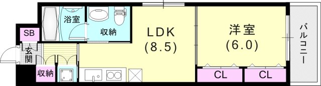 4階の間取り図