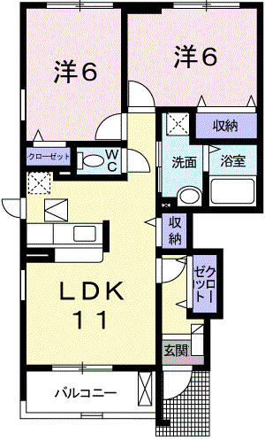 1階の間取り図