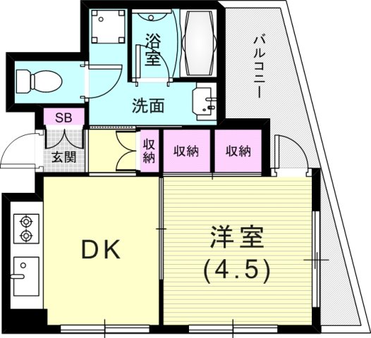 4階の間取り図