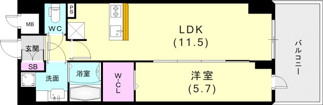 15階の間取り図