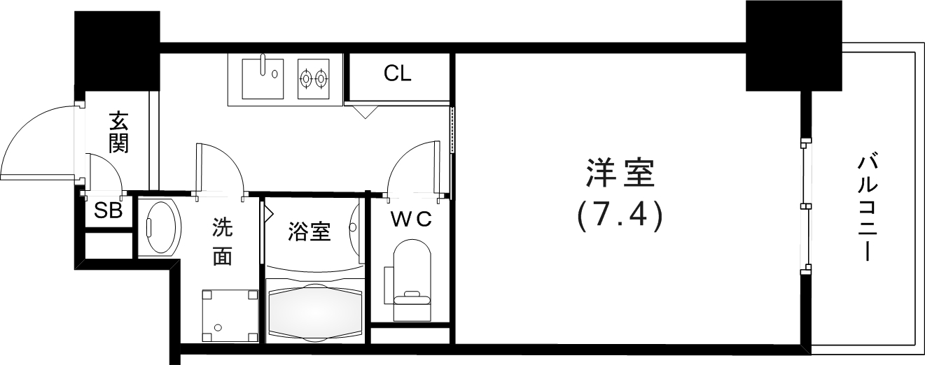6階の間取り図