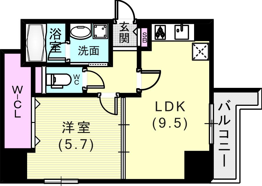 7階の間取り図