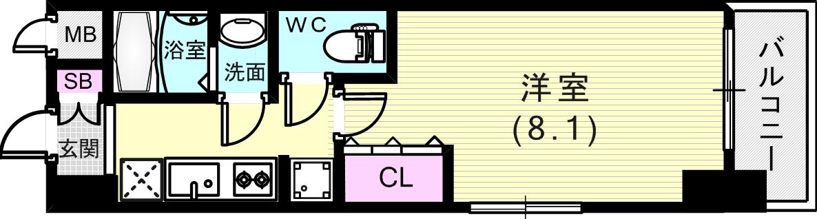 角部屋ですごく明るい広い間取り