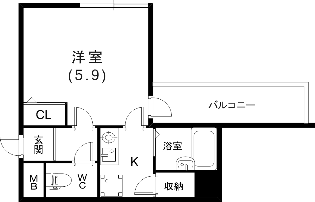 シンプルな間取り