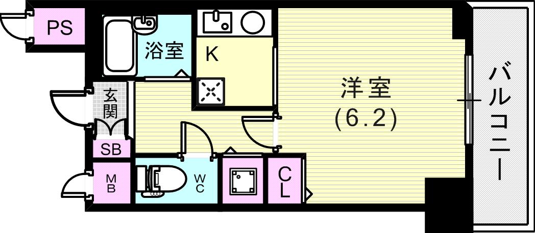シンプルな間取り