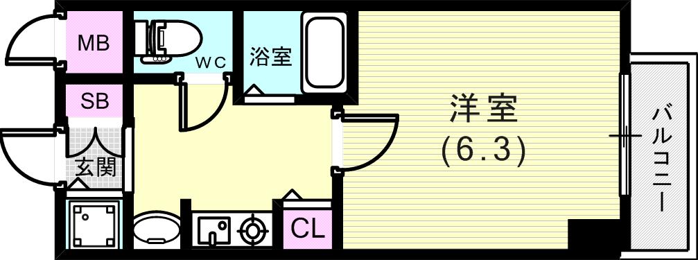 シンプルな間取り