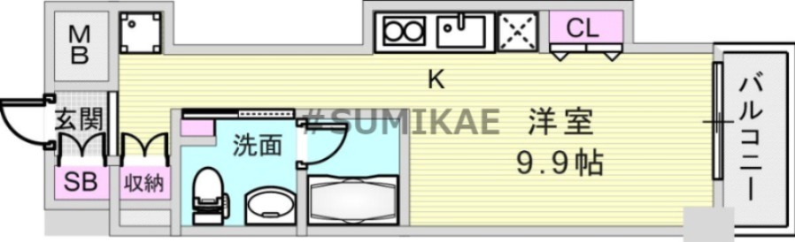 このリビングの広さは魅力