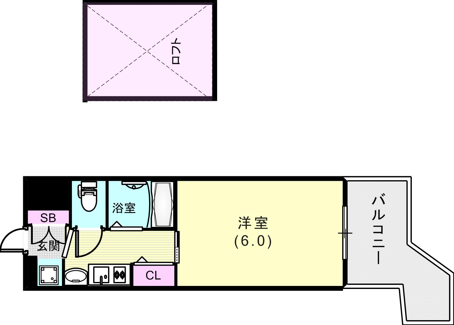6階の間取り図