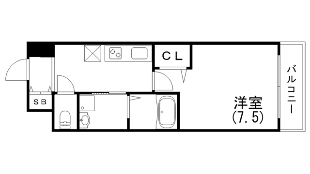 4階の間取り図