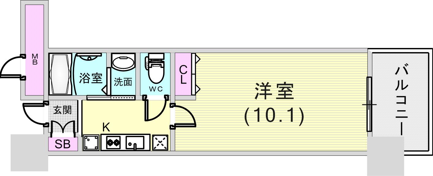 10階の間取り図