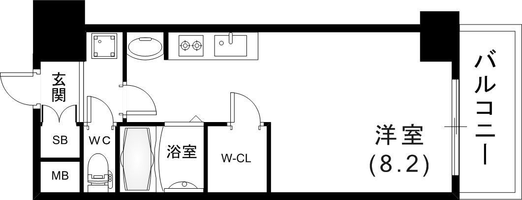 広いお部屋ですね