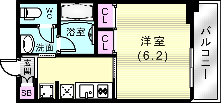 広いお部屋ですね