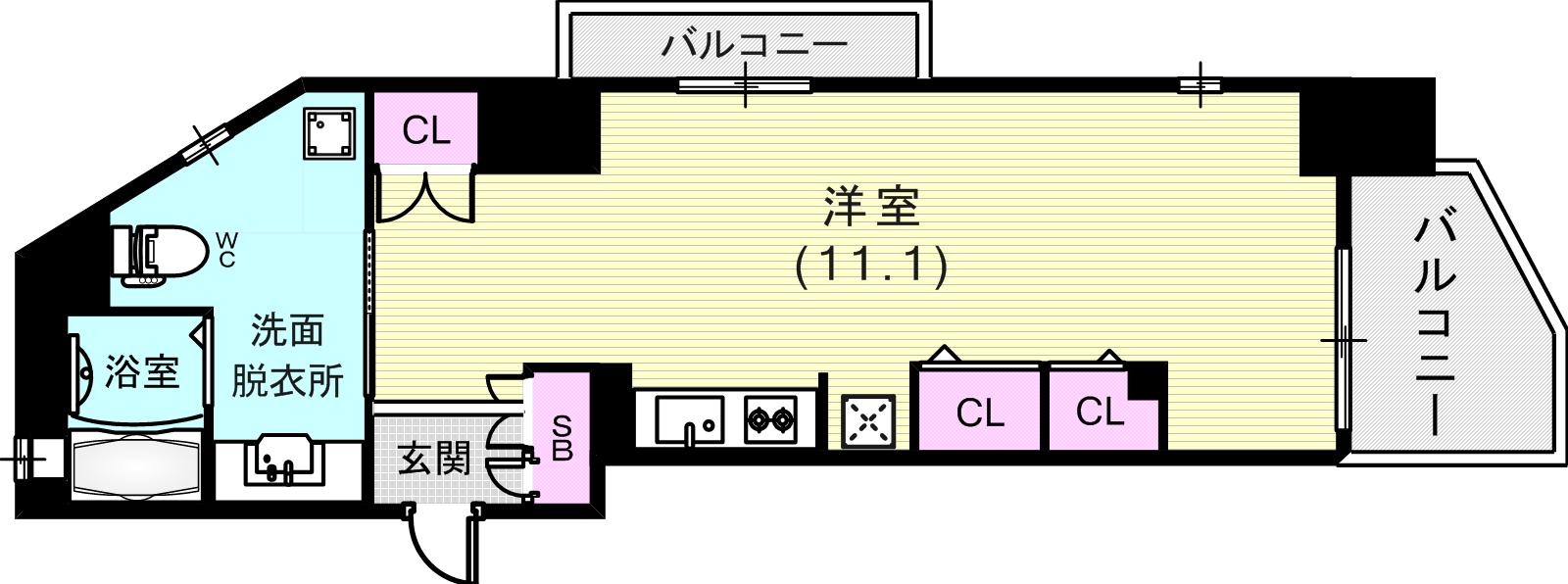 ゆったりした間取り