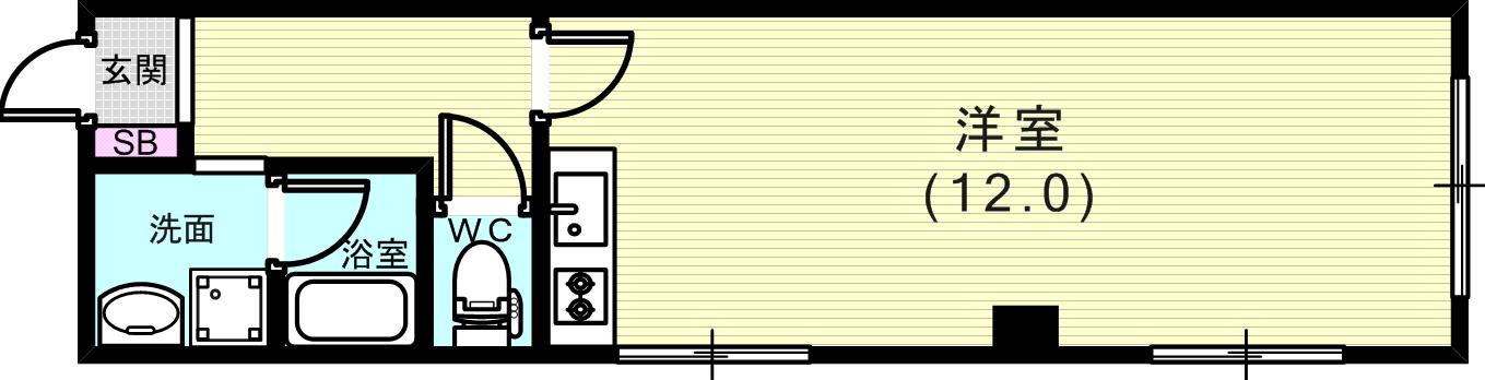 広いお部屋です