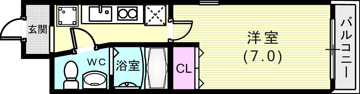 角部屋で明るいです