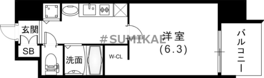 6階の間取り図
