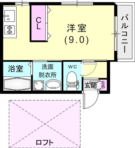 1階の間取り図