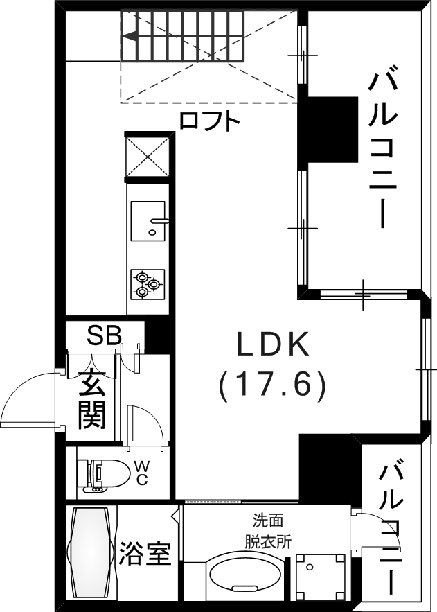 ゆったりした間取り