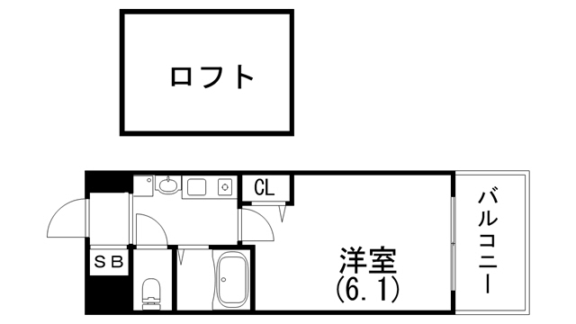 8階の間取り図