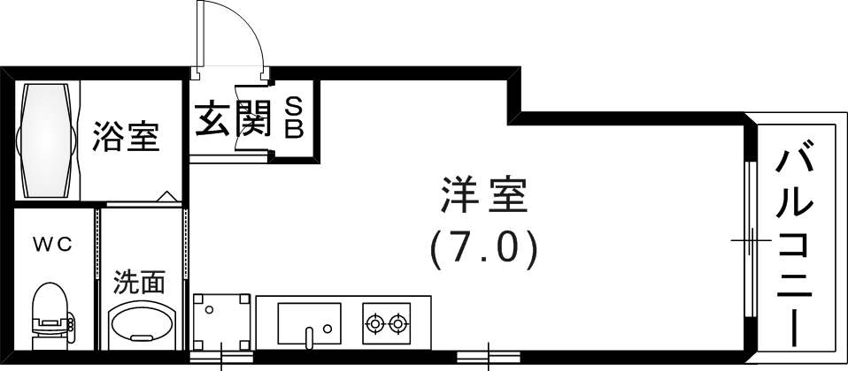 1階の間取り図