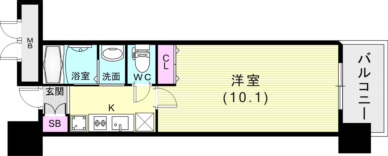 9階の間取り図