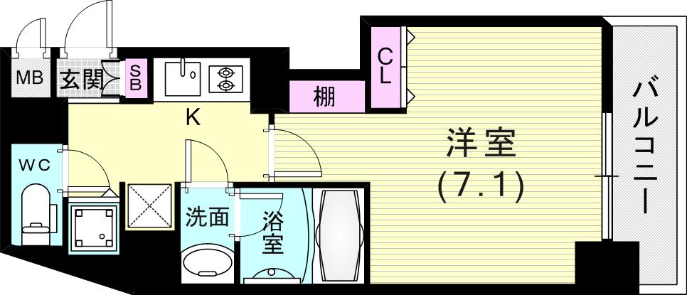 広いお部屋ですね