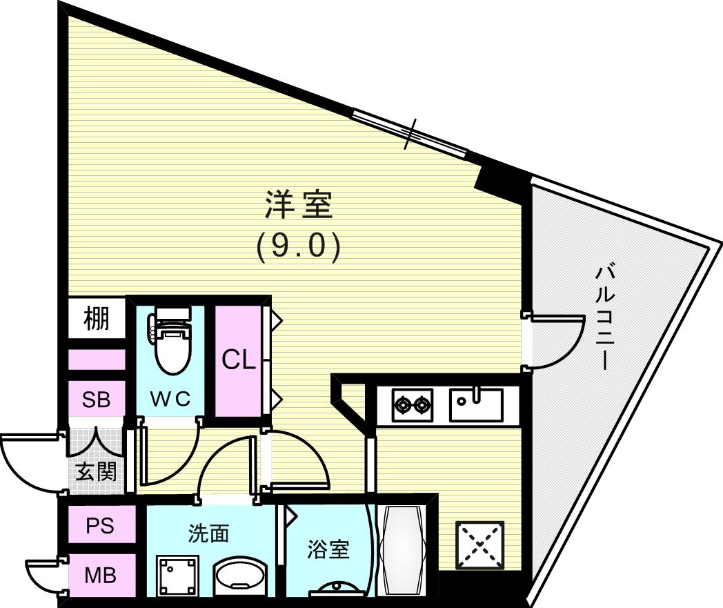 広いお部屋ですね