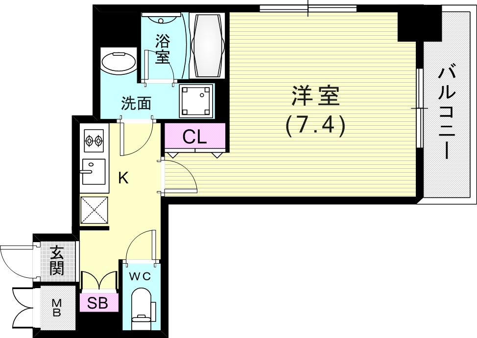 広いお部屋ですね