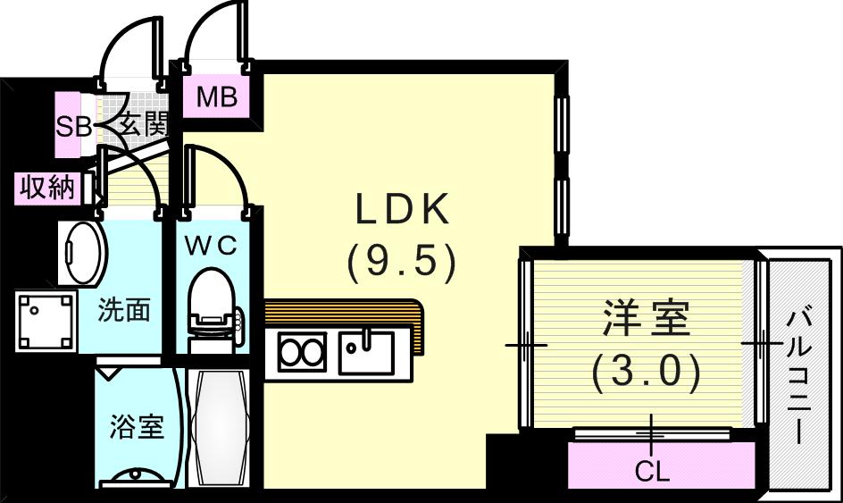 オシャレな間取り