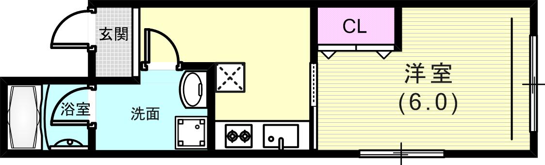 シンプルな間取りです