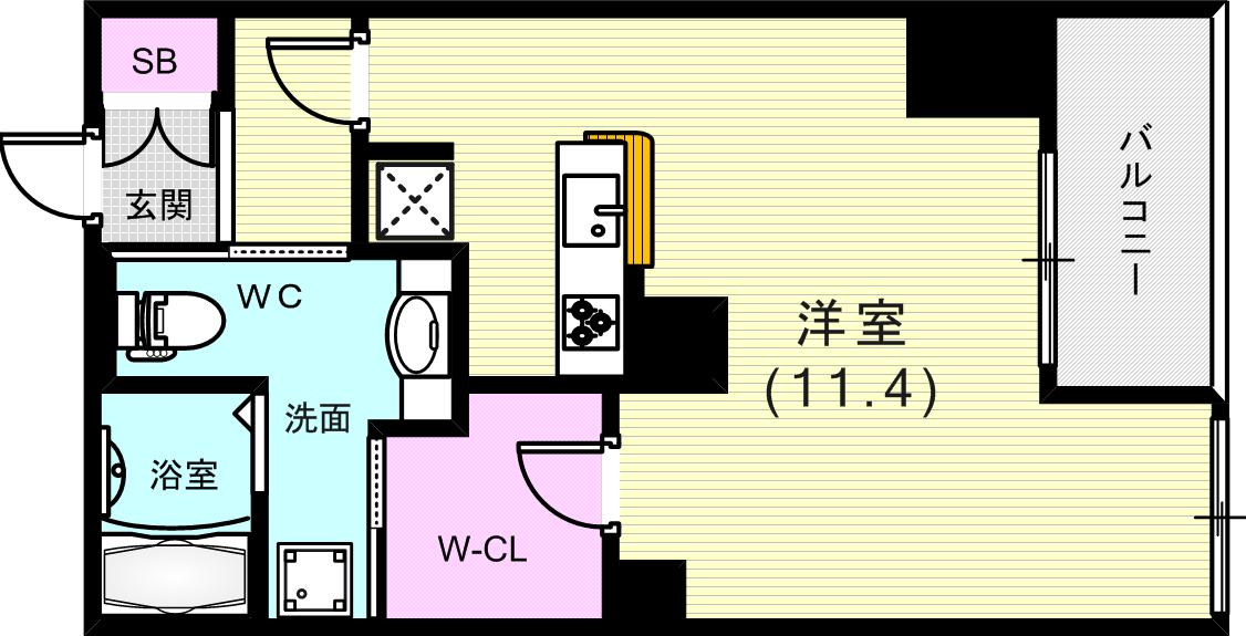 ゆったりした間取り