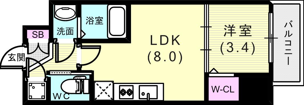 シンプルな間取り
