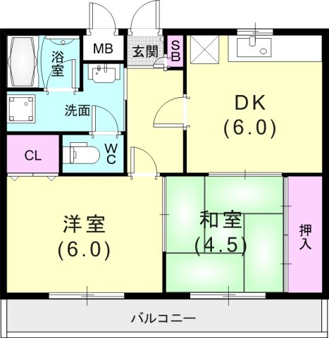 1階の間取り図