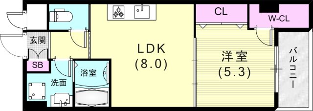 4階の間取り図