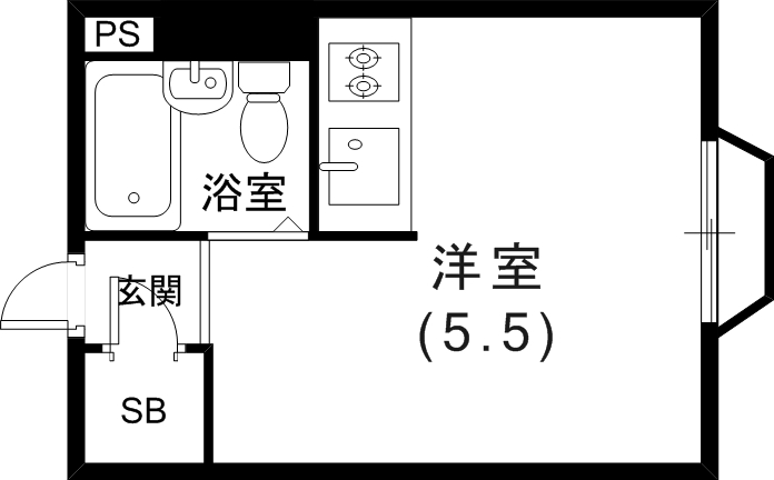 4階の間取り図